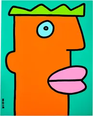Thierry Noir, My natural authority is visible as soon as I enter a room, 2021, acrylic on canvas