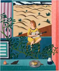 Jonathan Gardner, Desert Wind, 2018, oil on linen