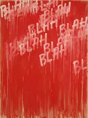 Mel Bochner, Blah Blah Blah, 2014, oil and acrylic on canvas