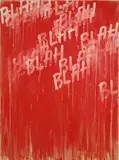Mel Bochner, Blah Blah Blah, 2014, oil and acrylic on canvas