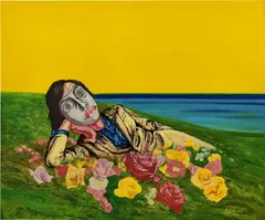 Zeng Fanzhi, Mask Series 1999 No. 2, 1999, oil on canvas
