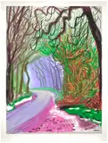 David Hockney, The Arrival of Spring in Woldgate, East Yorkshire in 2011 (twenty eleven) – 1 January, 2011, iPad drawing printed on paper