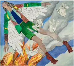 Ding Shilun, Icarus, 2021, oil on canvas