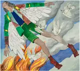 Ding Shilun, Icarus, 2021, oil on canvas