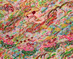 Ayako Rokkaku, Untitled, 2023, acrylic on canvas