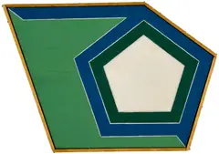 Frank Stella, "Ossippee (Irregular Polygon)" by Richard Pettibone, 1967, oil on canvas, offered Sep 2025