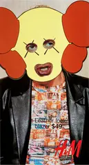 UNTITLED (H&M) by Kaws, 2002, acrylic on existing advertising poster, sold Sep 2025