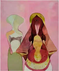 Bride by Tomoo Gokita, 2020, acrylic and pastel on canvas, offered Sep 2025