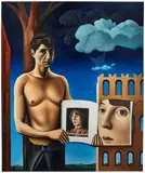 Justin Liam O'Brien, Sanctuary in the Pages, 2022, oil on linen