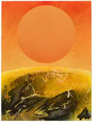 Liu Guosong, The Pure Sun, 1971, ink and colour on paper