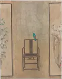 Lei Xu, Perch, 1991, ink and colour on paper