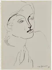 Untitled by Zao Wou-ki, 1948, ink on paper, offered Sep 2025