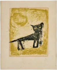 Zao Wou-ki, Untitled from Harry Roskolenko, Paris Poems, 1950, lithograph