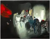 Chu Teh-chun, Composition No.461, 1972, oil on paper mounted on canvas