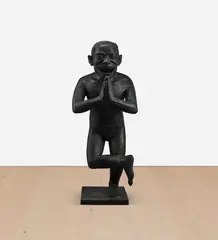Yue Minjun, Warrior Series A, 2003, bronze