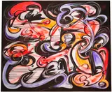 Labyrinth 02 by Yuan Fang, 2022, acrylic on canvas, offered Sep 2025