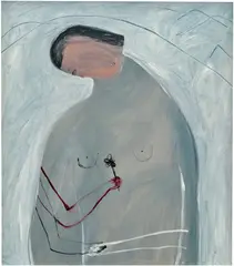 Starting to like myself by Lulu Ngie, 2020, oil on linen, offered Sep 2025