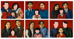 Wang Jinsong, Six works: One Child Policy Series, 1996, oil on canvas