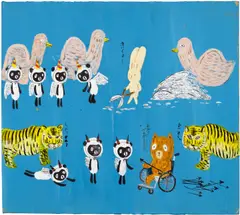 Atsushi Kaga, Let’s Quit Angels, 2009, acrylic on panel