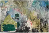 José Parla, Hoyt-Schermerhorn, Brooklyn, 2017, acrylic, collage, ink and plaster on canvas
