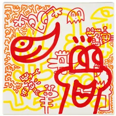 Sam Cox, Orange Joy, 2021, acrylic on canvas