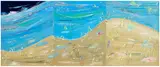 Rafa Macarrón, Untitled, 2008, mixed media on canvas, triptych