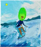 Peter McDonald, J.P.2, 2020, acrylic and gouache on canvas