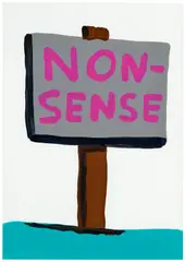 David Shrigley, Untitled, 2018, acrylic on paper
