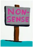 David Shrigley, Untitled, 2018, acrylic on paper