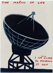 Untitled by David Shrigley, 2022, acrylic on paper, sold Dec 2025