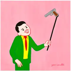 Joan Cornellà, Untitled (Selfie), 2016, acrylic on canvas
