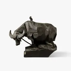 Ox - Farming by Ju Ming, 1981, bronze, sold Dec 2025
