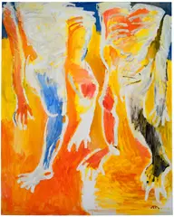 Tang Dixin, Two Bodies, 2020, oil on canvas