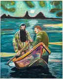 Ryan Mosley, Salmon Pastures, 2020, oil on canvas