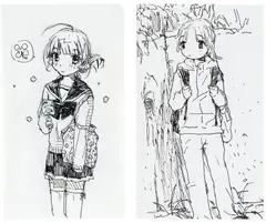 Emi Kuraya, Two works: (i) Untitled; (ii) Untitled, 2019, pen on paper