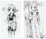 Emi Kuraya, Two works: (i) Untitled; (ii) Untitled, 2019, pen on paper