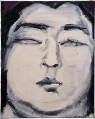 Alex Foxton, Sumo, 2021, oil and acrylic on canvas