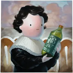 Giorgiko, I'm Bringing Drinks Too, 2019, oil on panel