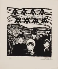Invader, Invaded Hypnosis (C.P.E. 27), 2011, Woodcut, on Fabriano Rosaspina Avorio paper