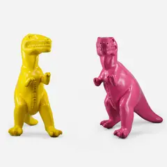 Two works: (i) Made in China (Yellow); (ii) Made in China (Pink) by Sui Jianguo, 2007, cast synthetic resin, sold Dec 2025