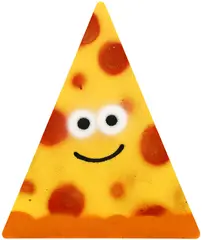 Jon Burgerman, The Biggest Slice, 2020, spray paint on wood
