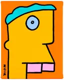 Thierry Noir, That long street is so perfectly straight that I can see the end of it, 2022, acrylic on canvas