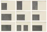 Black Series I (G. 48-56, A. 4-12) by Frank Stella, 1967, The complete set of nine lithographs, on Barcham Green paper, with full margins, sold Mar 2025