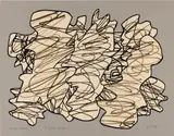 Jean Dubuffet, Récit (Story) (W. 1185), 1975, Screenprint in colours, on Arches paper, the full sheet