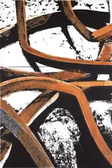 Bernar Venet, IX Lignes droites (Straight Lines), from Untitled, 2022, Screenprint in colours with hand-colouring in oilstick, on Cropper paper, the full sheet