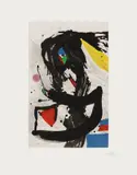 Joan Miró, Le naufragé (The Shipwrecked), from People of the Sea (D. 1278), 1990, Aquatint in colours with carborundum, on BFK Rives paper, with full margins