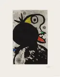 Joan Miró, Sauve qui peut (Every Man for Himself), from People of the Sea (D. 1279), 1990, Aquatint and drypoint in colours with carborundum, on BFK Rives paper, with full margins