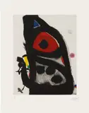 Joan Miró, À l'abordage (Ready to Board), from People of the Sea (D. 1287), 1990, Aquatint and drypoint in colours with carborundum, on BFK Rives paper, with full margins
