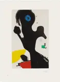 Joan Miró, Le gardien de phare (The Lighthouse Keeper), from People of the Sea (D. 1275), 1990, Aquatint in colours with carborundum, on Arches paper, with full margins