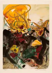 Untitled by Chu Teh-chun, 1994, Lithograph in colours, on wove paper, with margins, offered Mar 2025